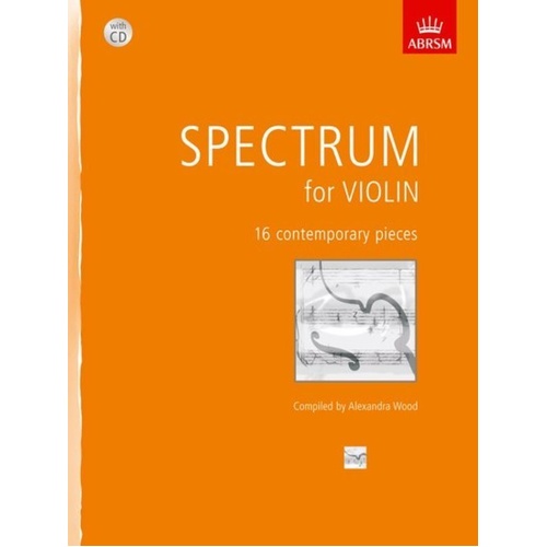 Spectrum for Violin with CD by Alexandra Wood, ABRSM, 72 Pages, Violin Solo, Grades 1-8