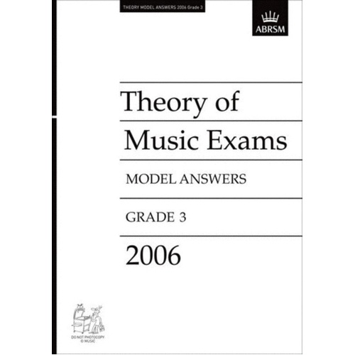 A B Theory of Music Answers Grade 3 2006
