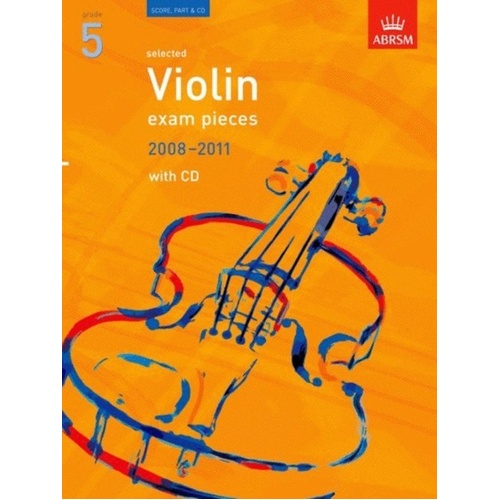A B Violin Exam Pieces 2008-11 Grade 5 with Piano Book and CD