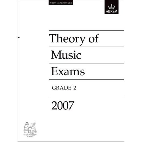A B Theory of Music Paper Grade 2 2007