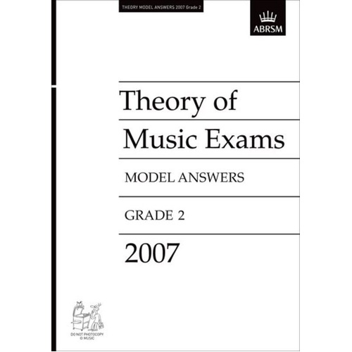 A B Theory of Music Answers Grade 2 2007