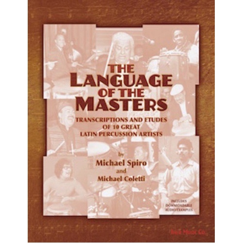 Language of the Masters Book by Sher Music Co. - Percussion Instruction with Transcriptions, Etudes, and Play-Along Tracks