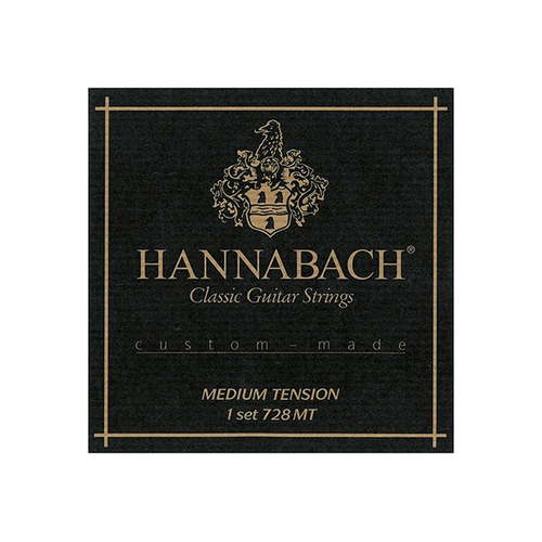 Hannabach Classical 728MT Custom Made Set - Black (Medium)