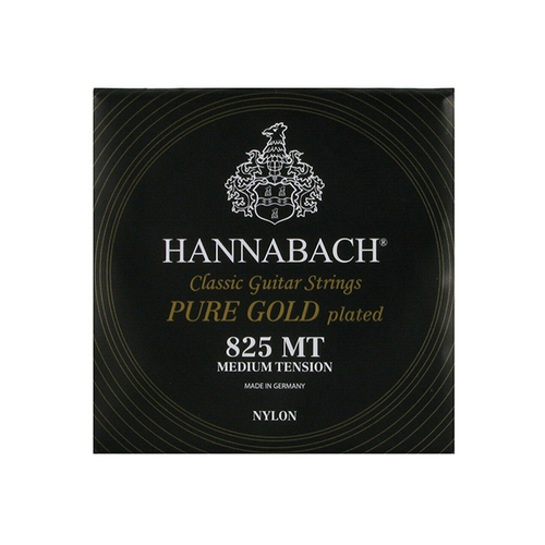 Hannabach Classical 825MT Pure Gold Set - Black (Medium)