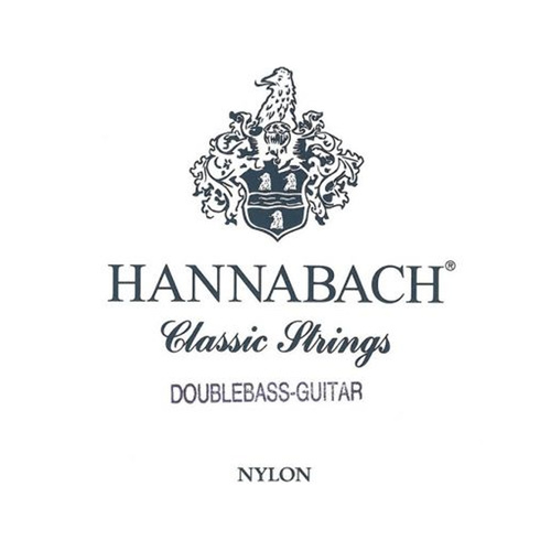 Hannabach Classical 841MT Contrabass Guitar String Set - 76cm Medium Tension, Silver-Plated Wound, Custom Orders Available