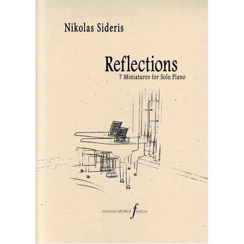 Sideris - Reflections 7 Miniatures For Solo Piano Softcover Book (Piano)
