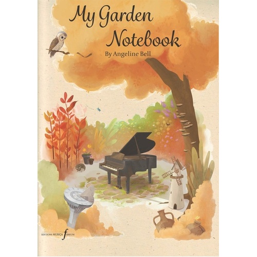 Bell My Garden Notebook for Piano by Angeline Bell - 38 Pages, Piano Solo, Grade 4 Standard