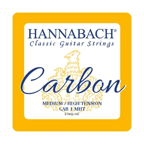 Hannabach Carbon Trebles Classical Guitar Strings E-1, B-2 & G-3 Med/High Tension