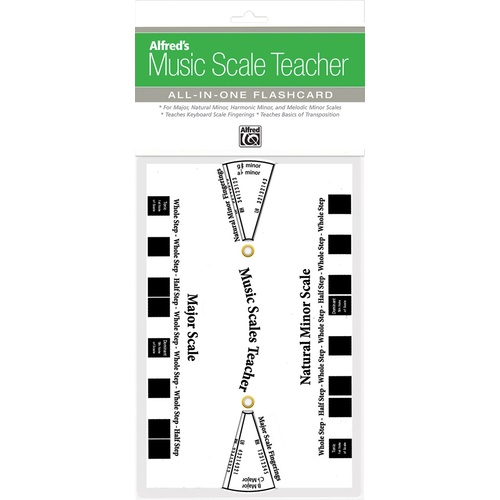 Alfreds Music Scale Teacher Flashcard White