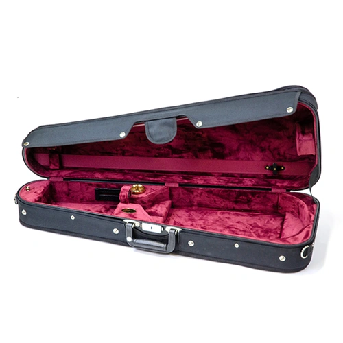 Arrow Bobelock Adjustable Viola Case 16in Black Wood-Shell