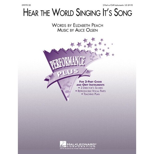 Hear The World Singing Its Song Performance Plus