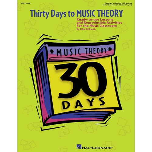 Thirty Days To Music Theory (Softcover Book)