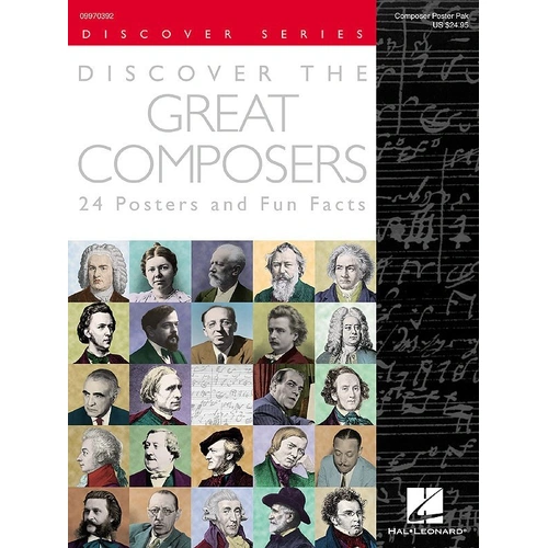 Discover the Great Composers Set of 24 Laminated Mini Posters