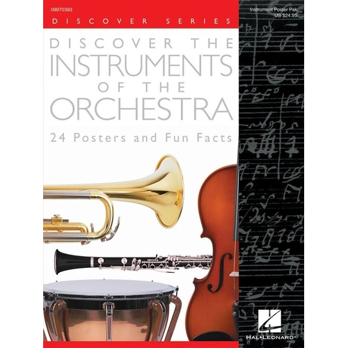 Instruments of the Orchestra Classroom Posters - 24 Laminated 9"x12" Educational Prints