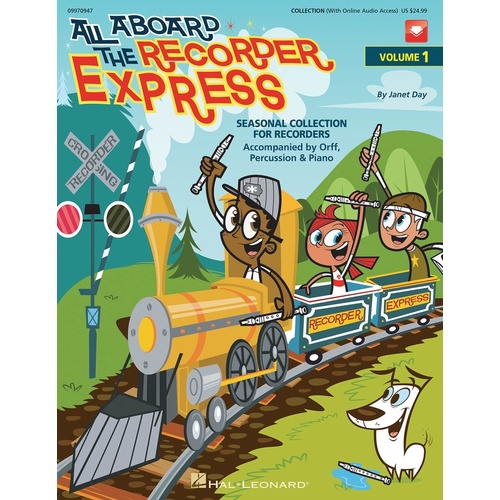 All Aboard The Recorder Express Book/CD (Softcover Book/CD)