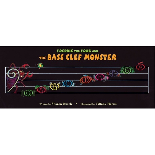 Freddie The Frog & Bass Clef Monster Poster