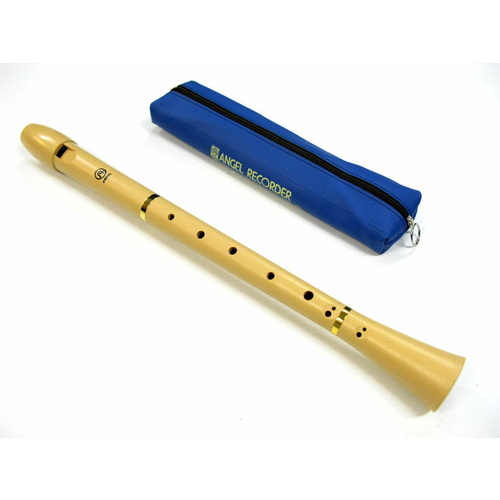 Angel Alto Recorder Key Of F Vinyl Case Fingering Chart Cleaning Rod