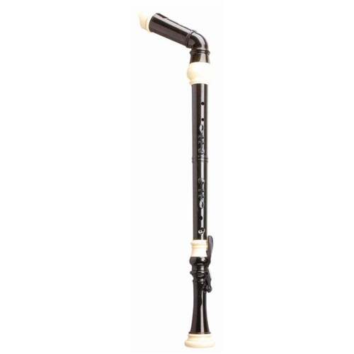 AMS A1501B Bass Recorder F 3 Piece Angled Plastic Dark Brown