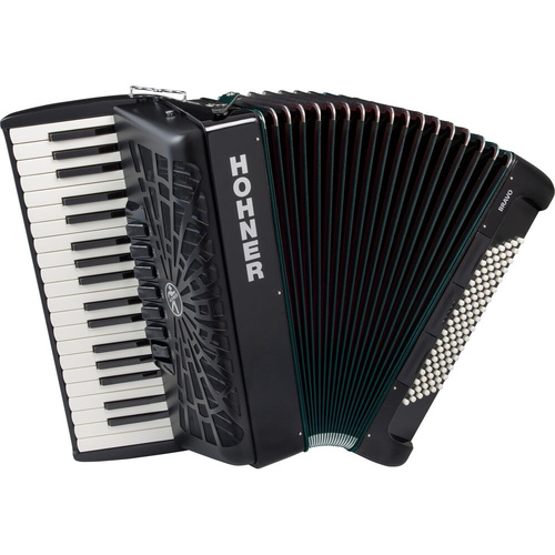 Hohner Bravo III 96 Bass Chromatic Accordion Black
