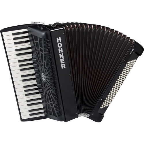 Hohner Bravo III 120 Bass Chromatic Accordion - Black
