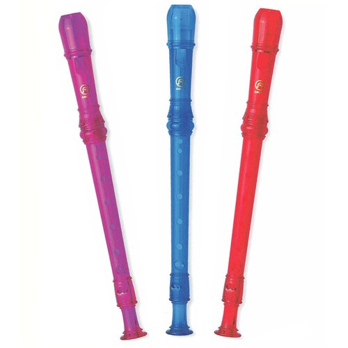 Angel A251PR Descant Soprano Recorder 2 Piece Trans Purple W/Bg