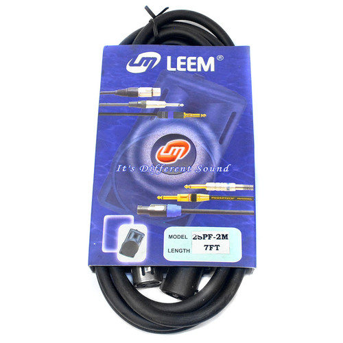 Leem 7ft Speaker Cable - Speakon Female to XLR Female Connector