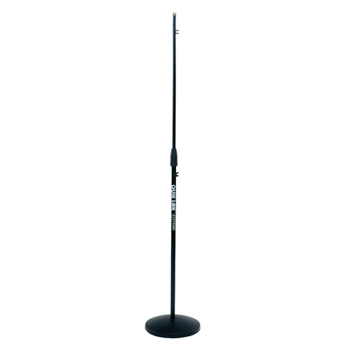 Quik Lok A399BK Straight Round Base Microphone Stand w/Fixed Boom