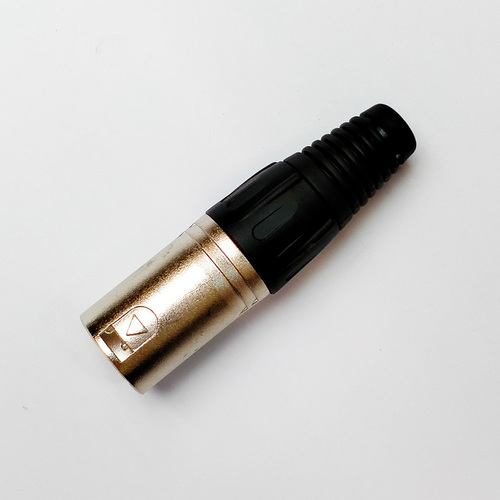 Leem Male XLR Cable Connector Nickel Pack of 1