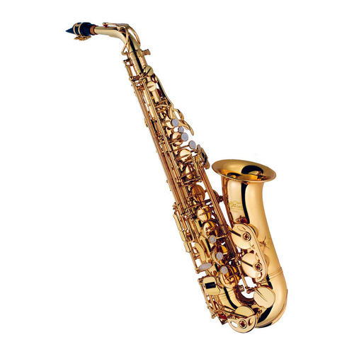 J.Michael AL500 Alto Saxophone (Eb) Clear Lacquer Finish with ABS Carrying Case