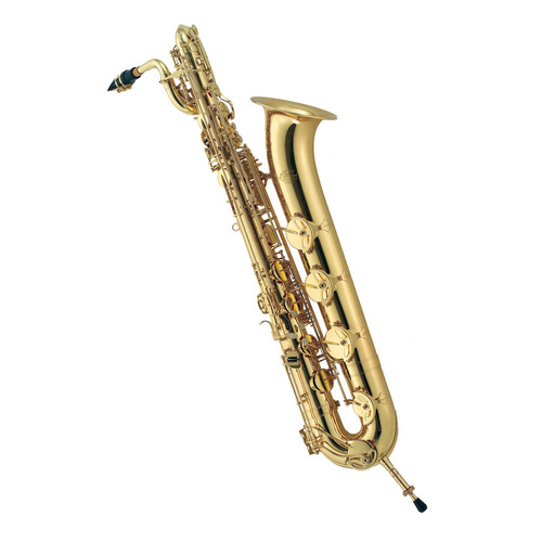 J.Michael BAR2500 Baritone Saxophone (Eb) Clear Lacquer Finish with Carrying Case