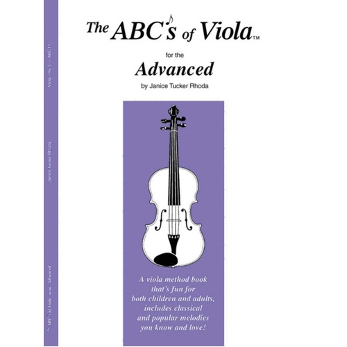 Abcs Of Viola Book 3 Advanced 