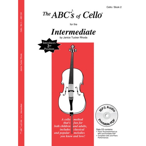 Abcs Of Cello Book 2 Intermediate Book/Online Audio 