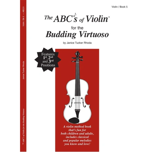ABCs of Violin Book 5 for the Budding Virtuoso by Janice Tucker Rhoda