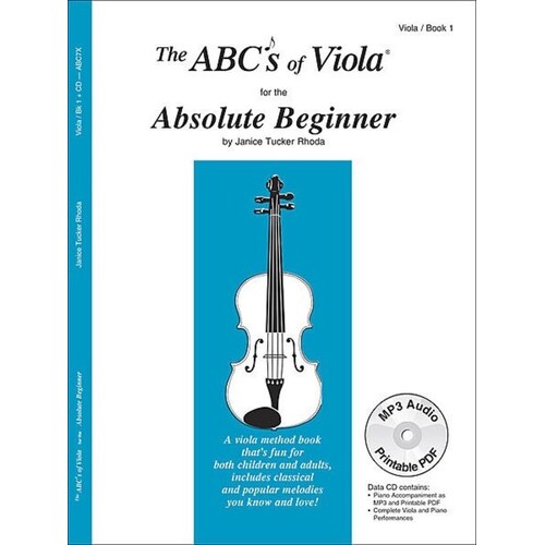 Abcs Of Viola Book 1 Absolute Beginner Book/CD (Softcover Book/CD)