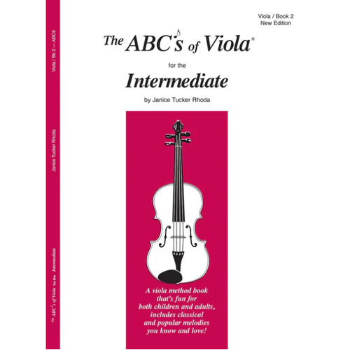 ABCs of Viola Book 2 Intermediate Method by Janice Tucker Rhoda - Viola Sheet Music and Tutor