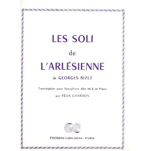 Les Soli De Larlesienne Alto Sax and Piano 