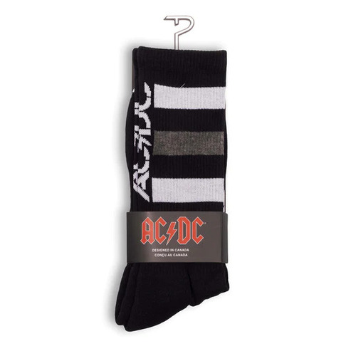 Perris AC/DC High Voltage Large Crew Socks Black 1-Pair
