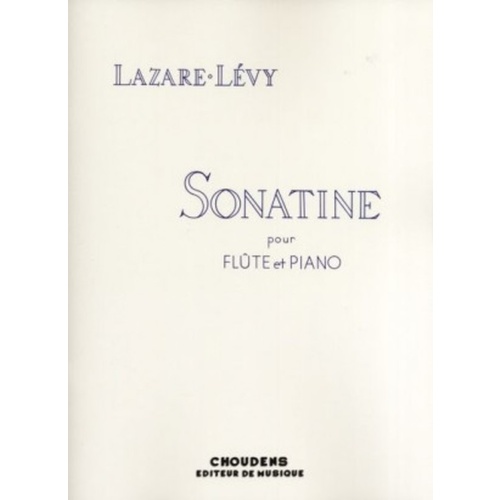 Lazare Levy - Sonatine Op 32 For Flute/Piano (Softcover Book)