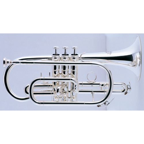 J.Michael CT470S Bb Cornet with Silver Plated Finish, Red Brass Mouth Pipe, 1st & 3rd Trigger, Carrying Case, 11.70mm Bore, 120mm Bell