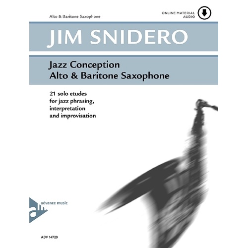 Jazz Conception For Alto Bar Sax Book/CD (Softcover Book/CD)