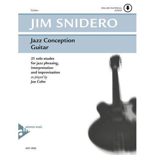 Jazz Conception for Guitar by Jim Snidero - 48 Pages - Advance Music