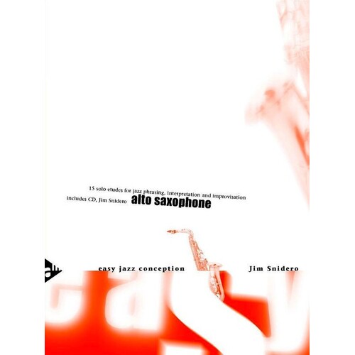 Easy Jazz Conception Alto Sax Book/CD (Softcover Book/CD)