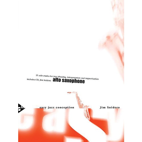 Easy Jazz Conception Alto Sax Book/CD