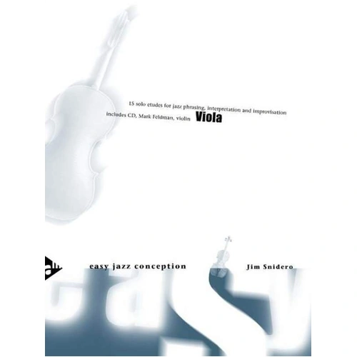 Easy Jazz Conception Viola Book/CD by Jim Snidero