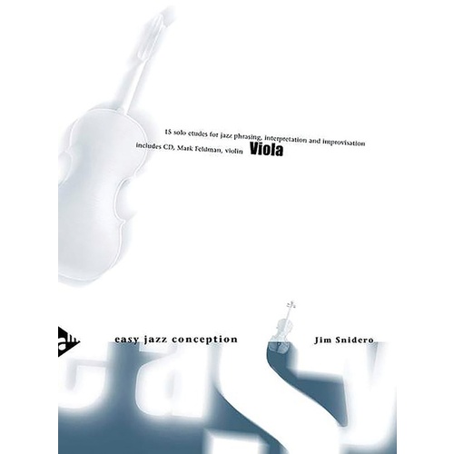 Easy Jazz Conception Viola Book/CD
