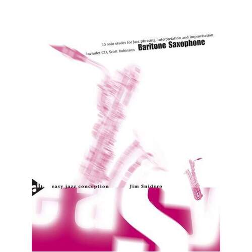 Easy Jazz Conception Baritone Sax Book/CD (Softcover Book/CD)