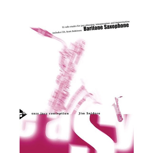 Easy Jazz Conception For Baritone Sax Book/CD
