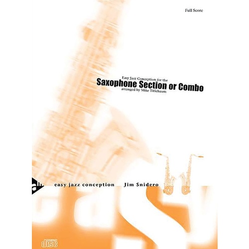 Easy Jazz Conception For The Sax Section Book/CD