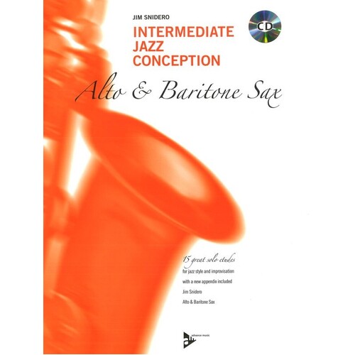 Intermediate Jazz Conception Alto Sax Book/CD (Softcover Book/CD)