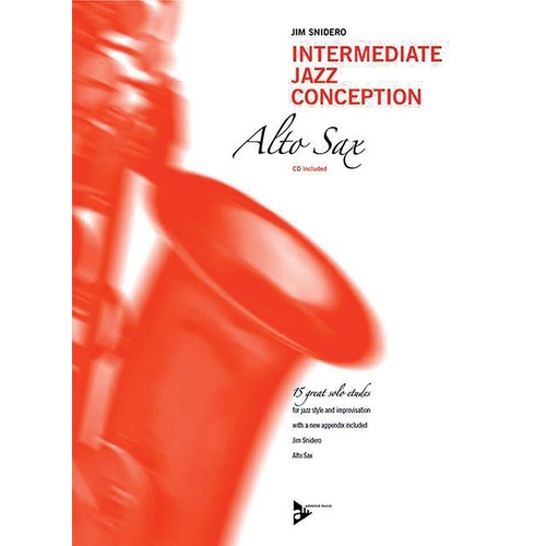 Intermediate Jazz Conception Alto & Bari Sax Book/CD
